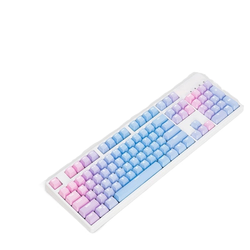 Pretty Pastel Backlit Keycap Keyboard