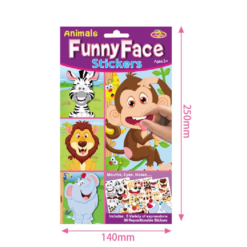 DIY Creative Make a Face Sticker Set