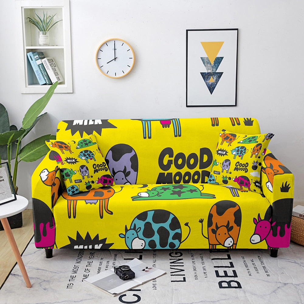 Enchanted Menagerie: Whimsical Animal Sofa Cover Series