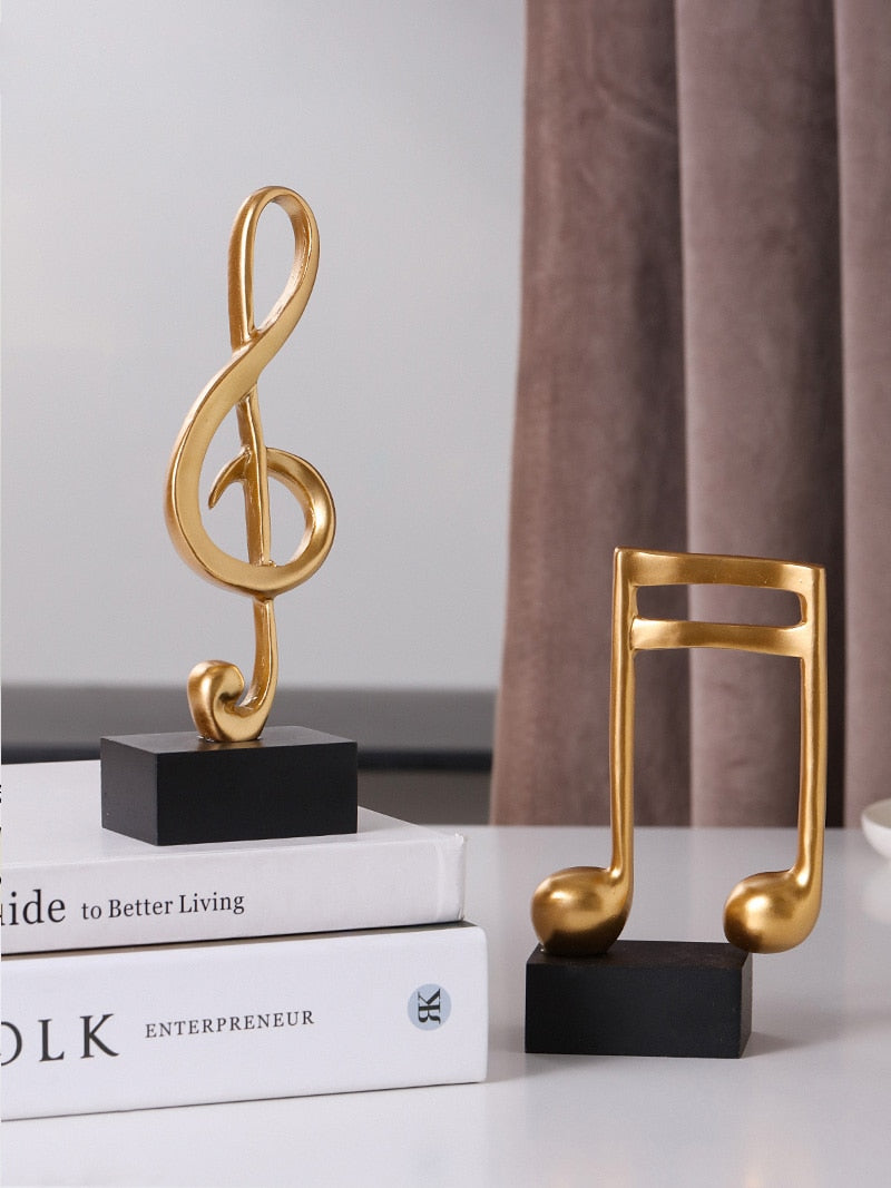 Music Note Figurine Art