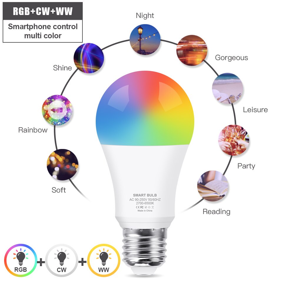 App Smart Color Changing Voice Control Light Bulb