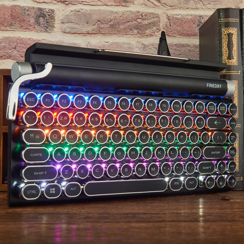 Vintage Style Typewriter Mechanical Keyboard