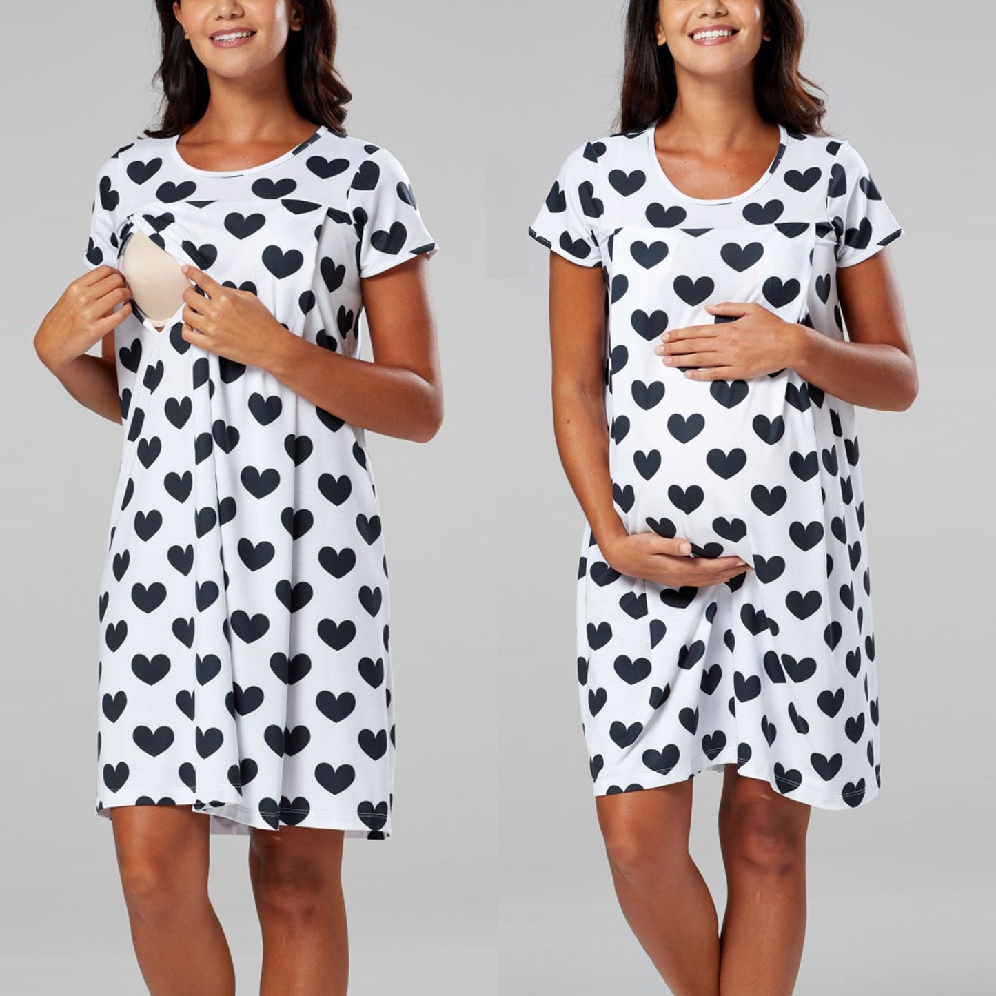 New Mom Breastfeeding Nightgown Maternity Wear