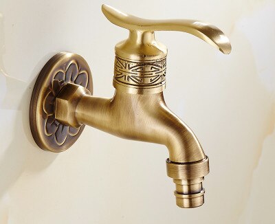 Antique Design Brass Outdoor Garden Laundry Room Faucet