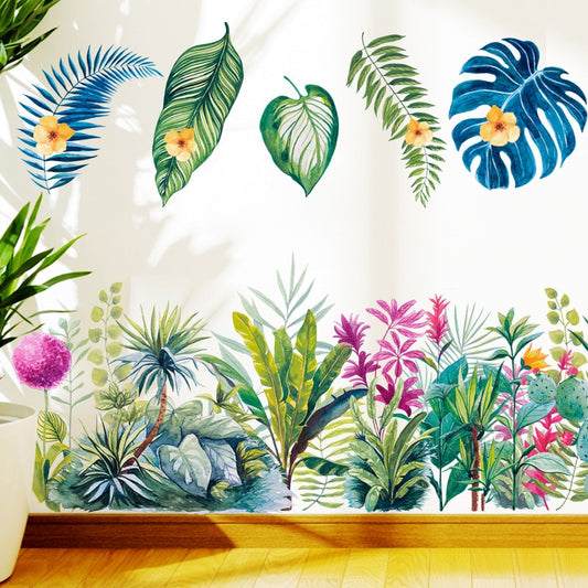 Rain Forest Leaves Wall Art Decal