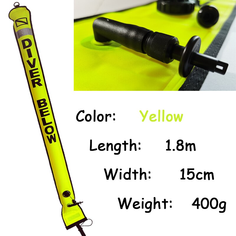 Multi Colored Safety Signage Scuba Diving Surface Marker Buoy