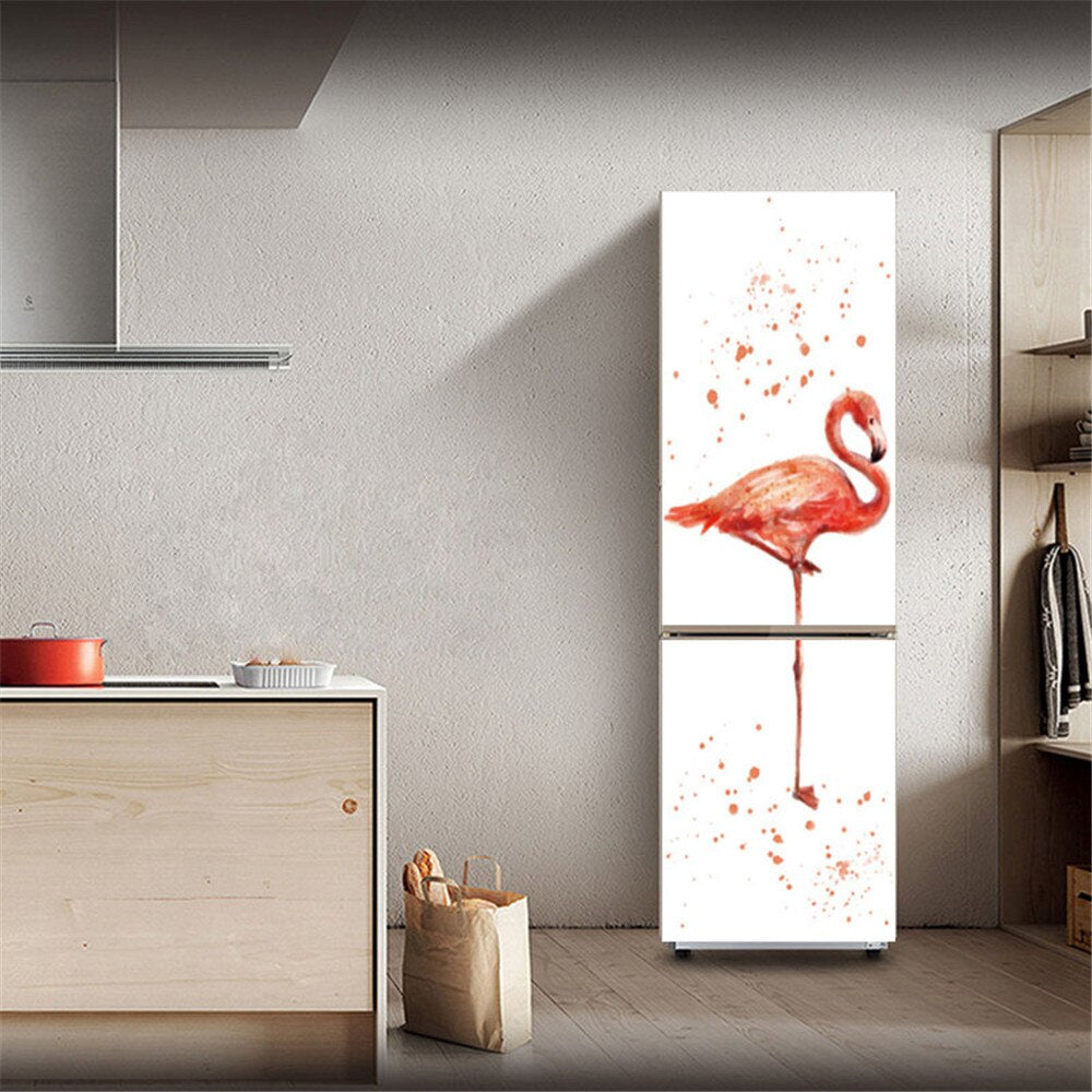 Refrigerator Door Cover Stickers Wallpaper