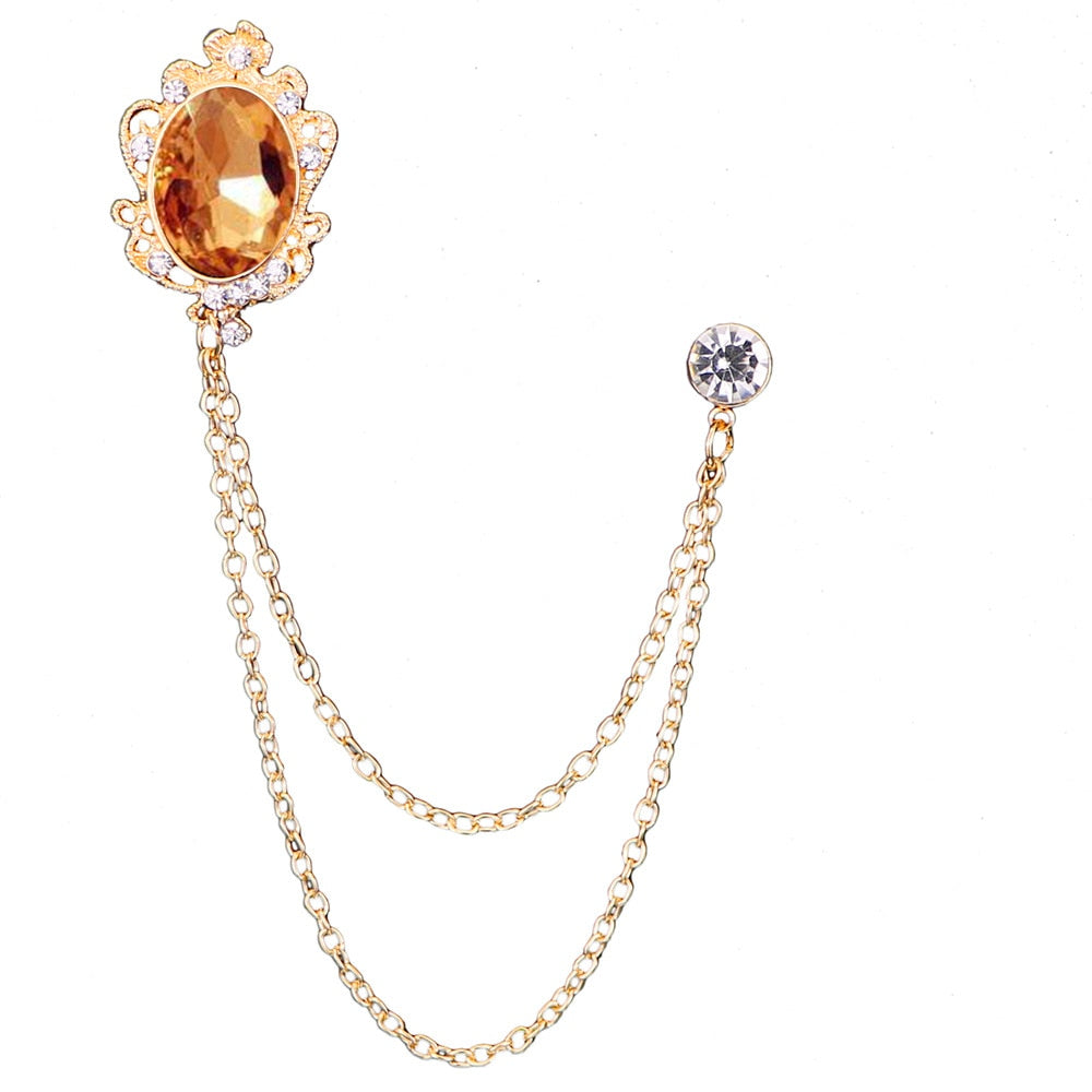 Luxury Dress Corsage Lapel Pin