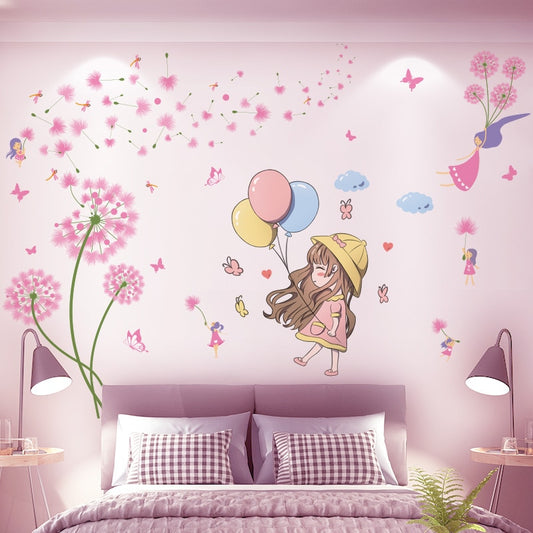 Cute Kids and Babies Flower Princess Wall Art Sticker Decal