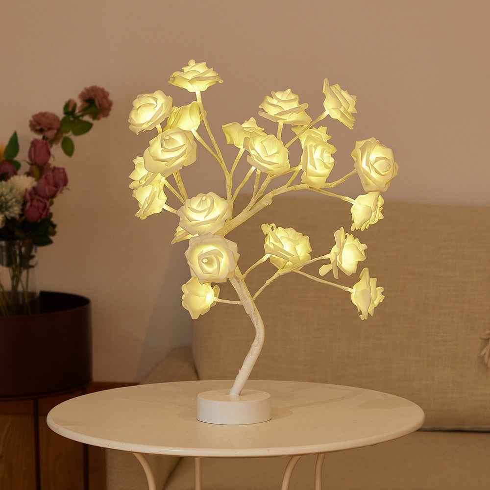 Rose Bud Flower Lamp