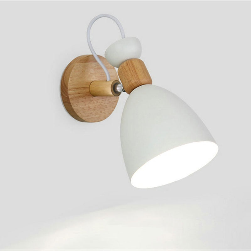 Wooden Minimalist LED Wall Mounted Light Fixture