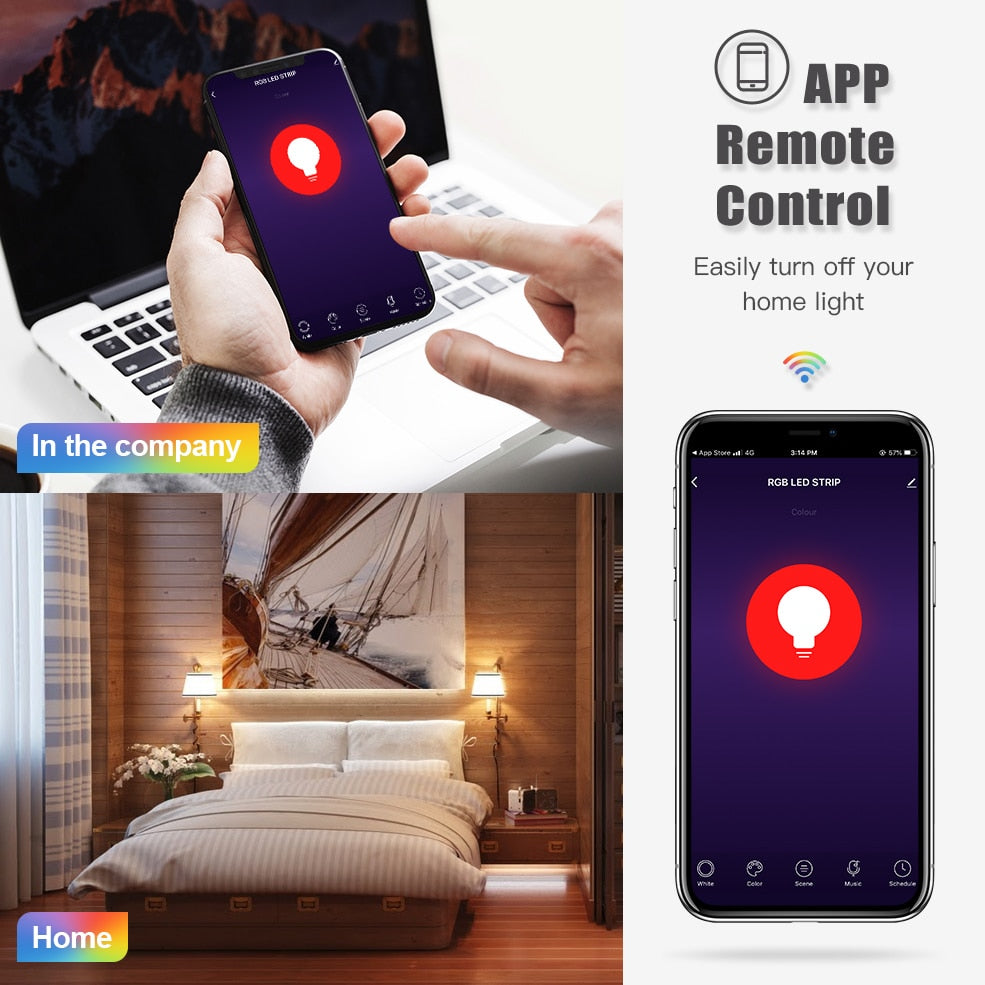 App Smart Color Changing Voice Control Light Bulb