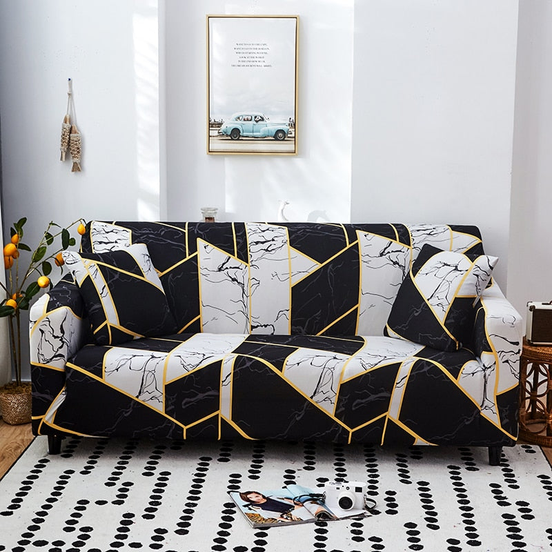 Modern Geometric Sofa Cover – Transform Your Living Room