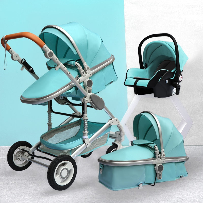 Deluxe 3 Piece Baby Stroller And Carriage