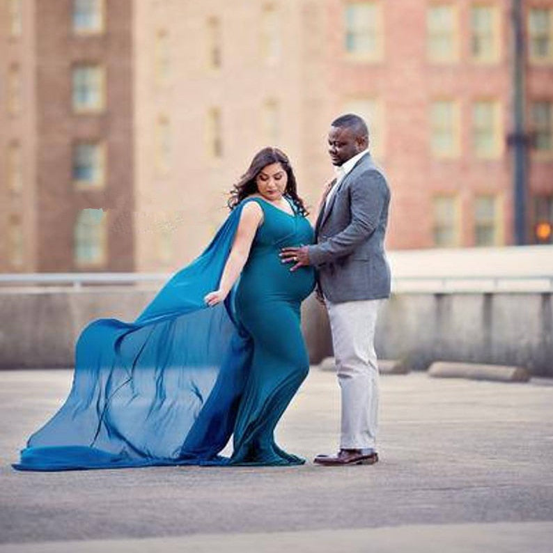 Chiffon Photoshoot Maternity Gown