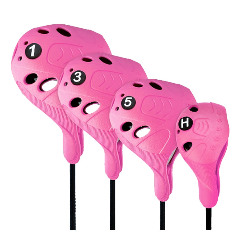 Golf Club Head Cover 4 Piece Set