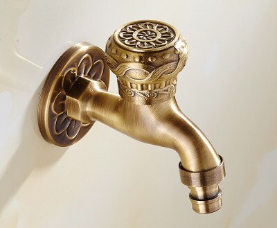 Antique Design Brass Outdoor Garden Laundry Room Faucet