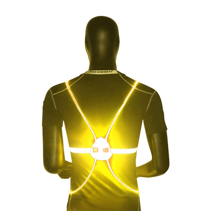 Safety First Reflective LED Lighted Cycling Vest