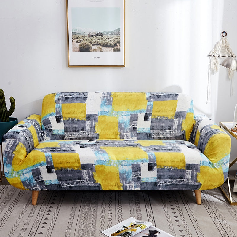 Modern Geometric Sofa Cover – Transform Your Living Room