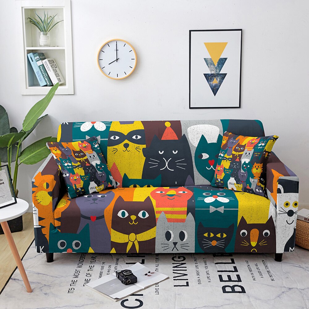 Enchanted Menagerie: Whimsical Animal Sofa Cover Series