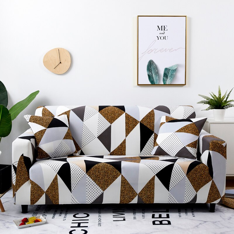 Modern Geometric Sofa Cover – Transform Your Living Room