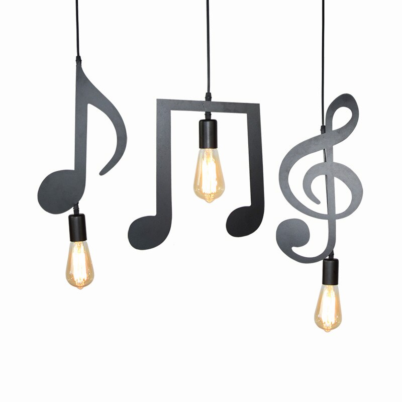 Music Art Pendant Suspension Ceiling Light (Without Bulb)