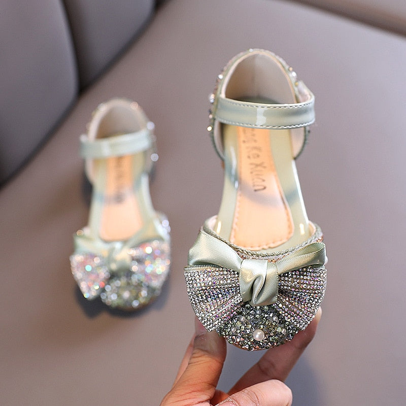 Children's Rhinestone Dress Shoes