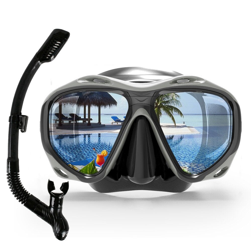 Scuba Diving Mask and Breath Tube Set