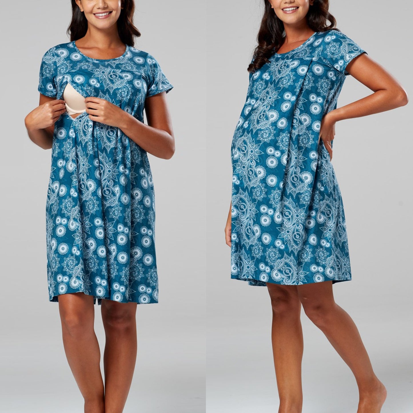 New Mom Breastfeeding Nightgown Maternity Wear