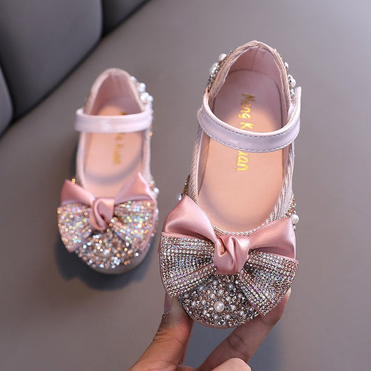 Children's Rhinestone Dress Shoes