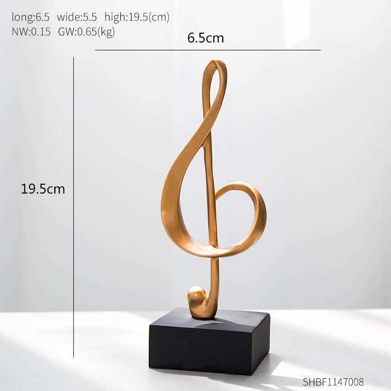 Music Note Figurine Art