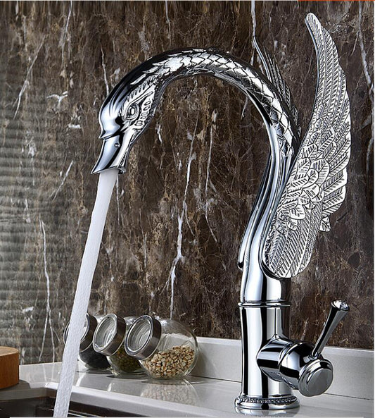 Luxury Design Brass Swan Faucet