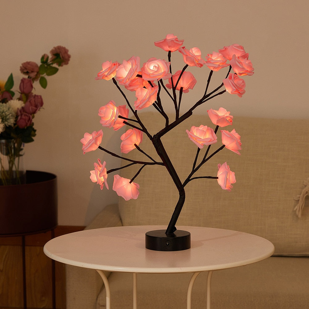 Rose Bud Flower Lamp