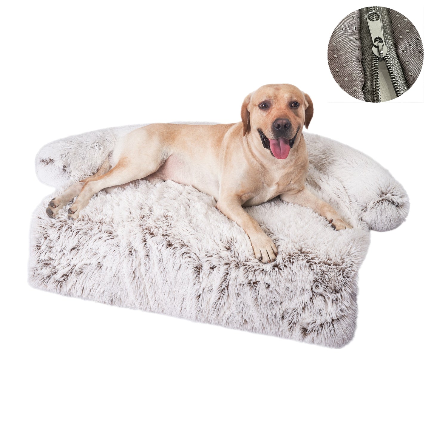 Washable Plush Pet Throw Bed