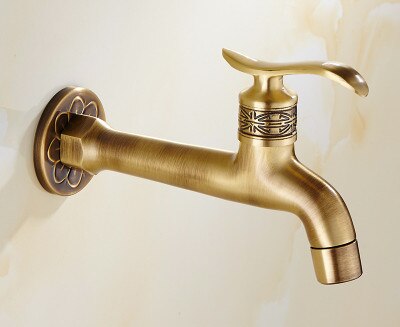 Antique Design Brass Outdoor Garden Laundry Room Faucet