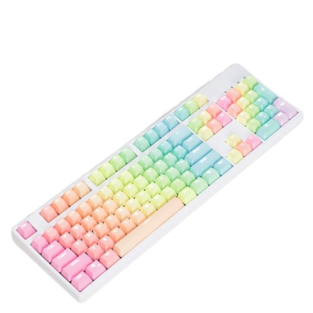 Pretty Pastel Backlit Keycap Keyboard