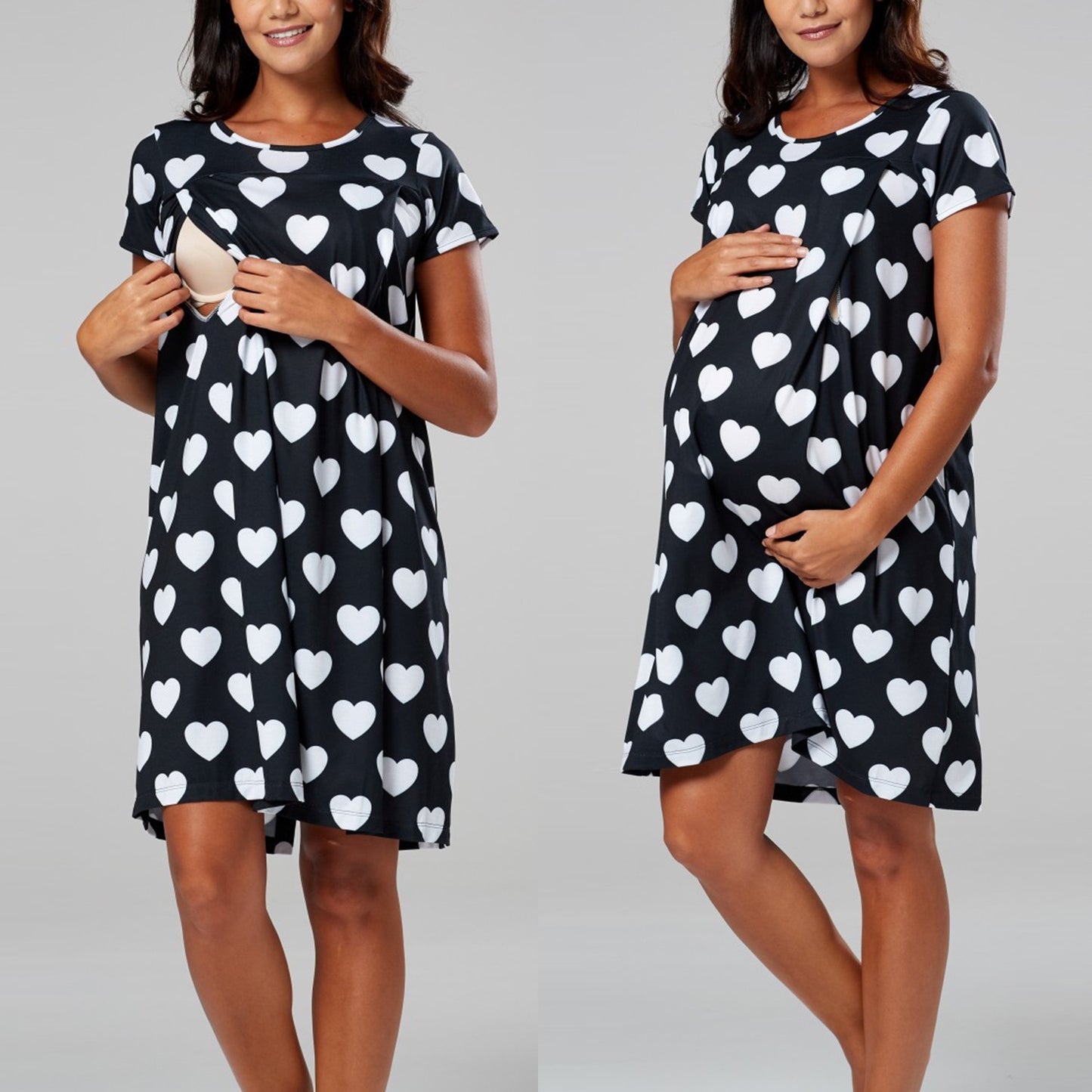 New Mom Breastfeeding Nightgown Maternity Wear