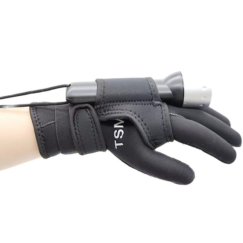 Scuba Diving Flashlight or Photography Equipment Holder Gloves