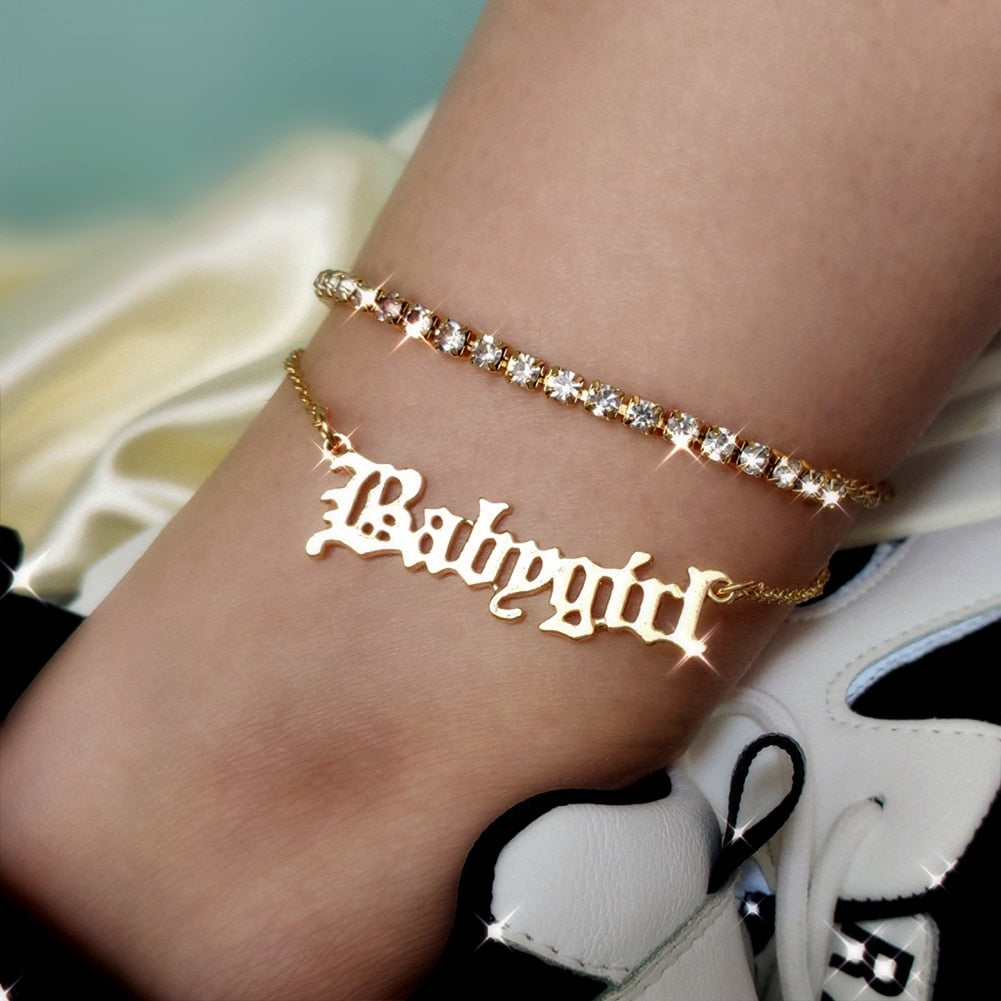 Women's Rhinestone Fashion Ankle Bracelet