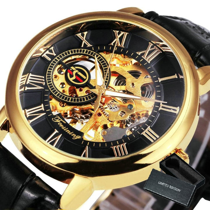 Men's 3D Hollow Engraved Deluxe Time Piece