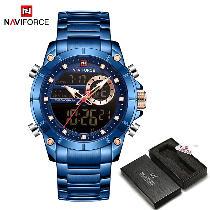 Men's Luxury Dual Display Wrist Watches