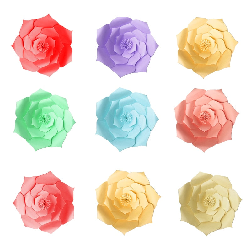 Creative Paper Flower Two Piece Set (20cm)