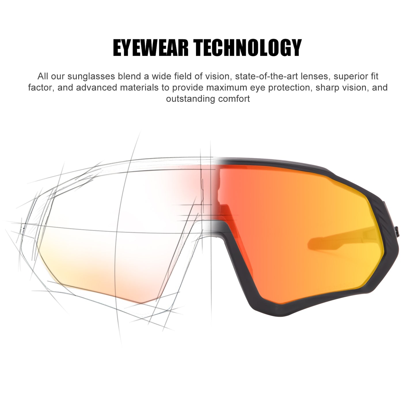 Unisex Cycling Sun Glasses