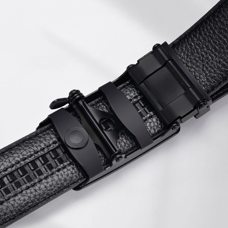 Men's Crocodile Pattern Automatic Buckle Belt