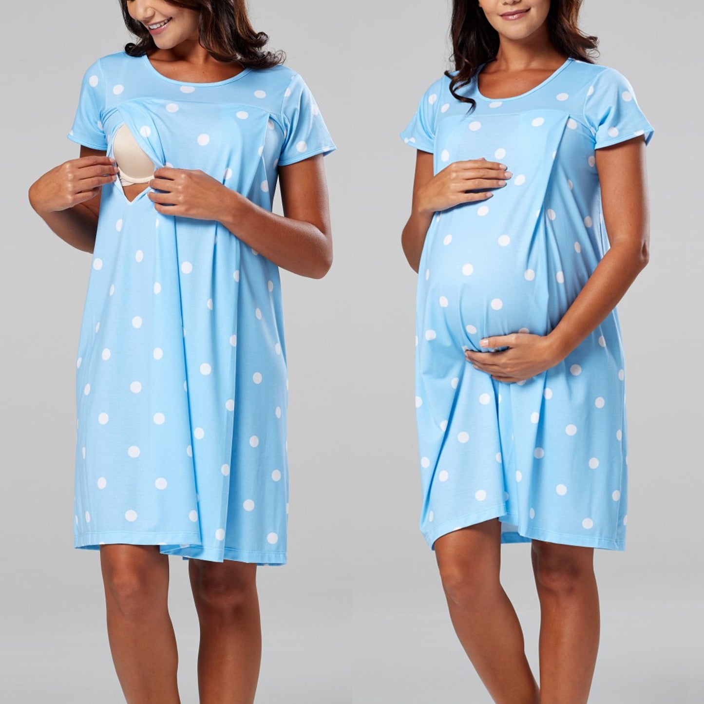 New Mom Breastfeeding Nightgown Maternity Wear