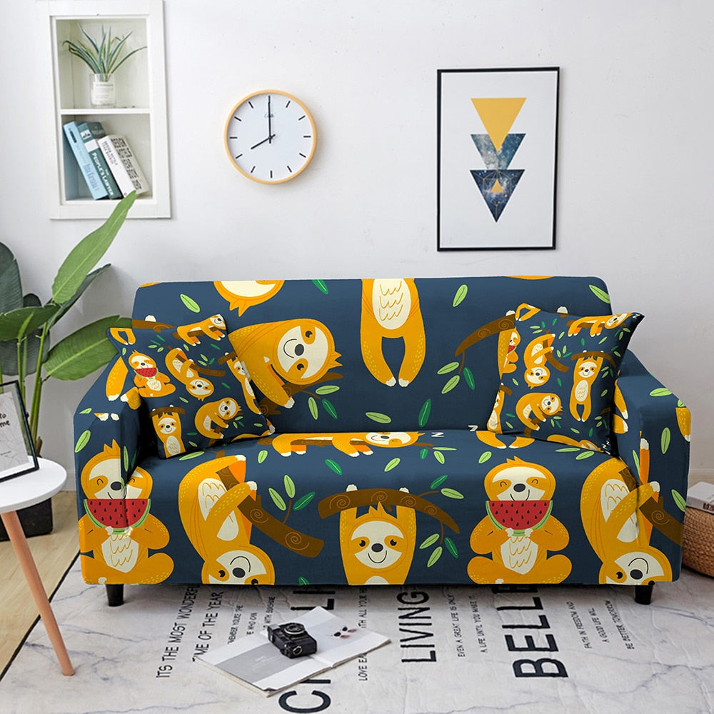 Enchanted Menagerie: Whimsical Animal Sofa Cover Series