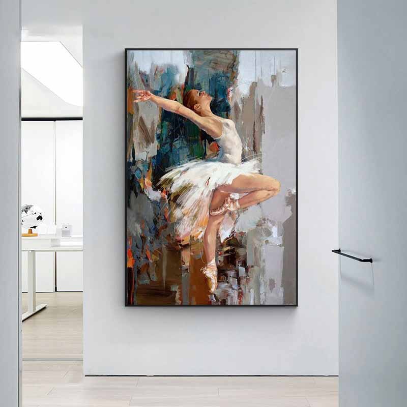 Abstract Dancing Art Ballerina