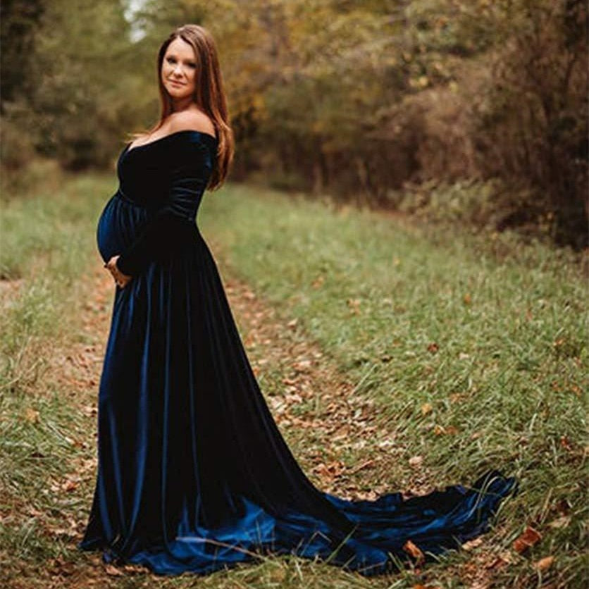 Elegant Style Maternity Dress