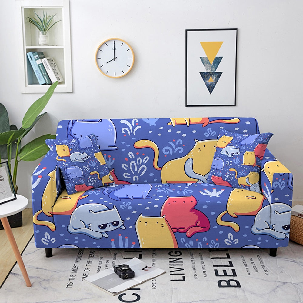 Enchanted Menagerie: Whimsical Animal Sofa Cover Series