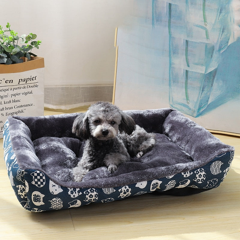 Comfy Pet Basket Cushion Bed